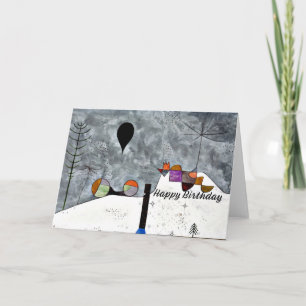 Carte Klee - Hiver, Paul Klee peinture, voeux d'annivers