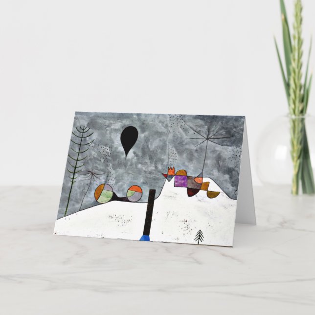 Carte Klee - hiver, peinture de Paul Klee (Devant)
