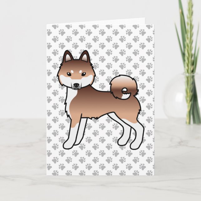 Carte Klee Kai Cute, Dessin Cartographique De L'Alaska R (Devant)