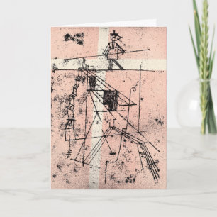 Carte Klee - Le marcheur à corde droite