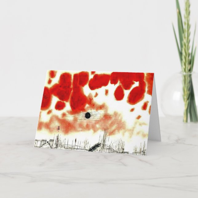 Carte Klee - Nuages sur Bor, (Devant)