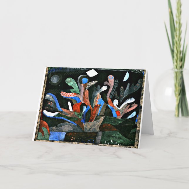 Carte Klee - Photo d'un jardin aux couleurs sombres (Devant)