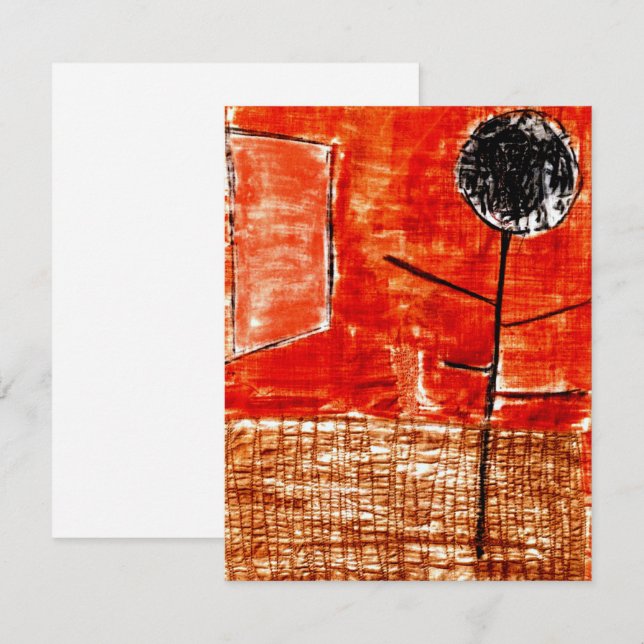 Carte Klee - Plante à la fin de l'automne (Devant / Derrière)