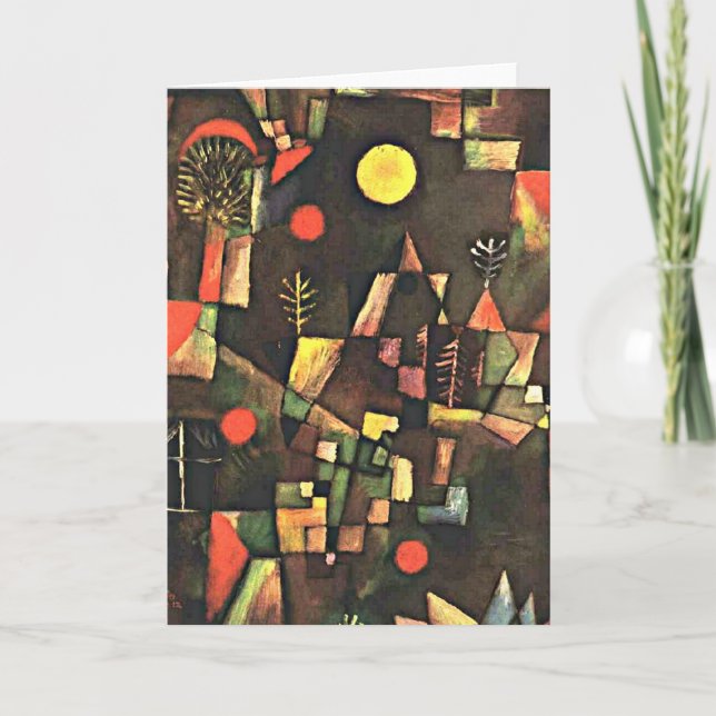 Carte Klee - Pleine lune, peinture de Paul Klee (Devant)