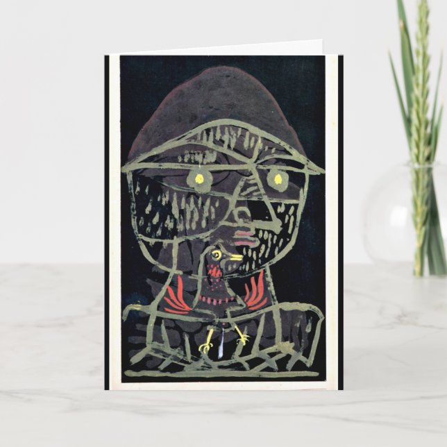 Carte Klee - Vogelfanger, art abstrait (Devant)