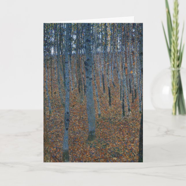 Carte Klimt Hêtres I Paysage Forestier Art (Devant)