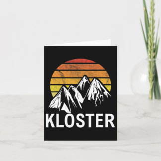 Carte Kloster Swiss Alp Suisse Ski Resort Snowboard