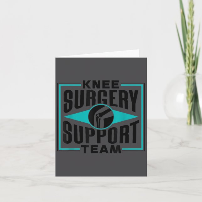 Carte Knee Surgery Suprt Team Patient Knees Recovery Ope (Devant)