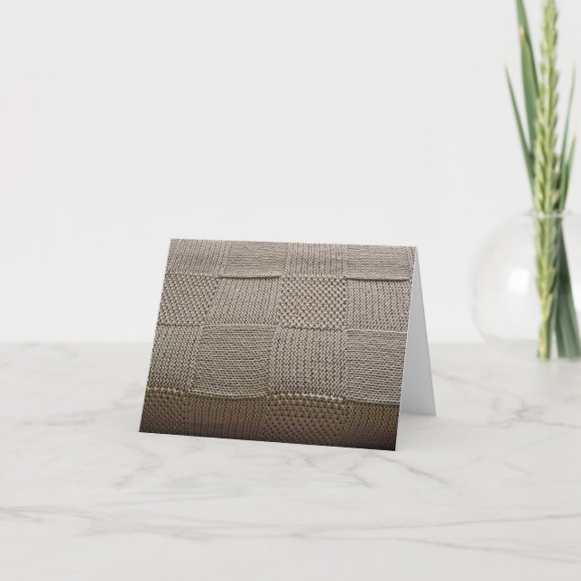 Carte Knit en patchwork en panier par Shirley Taylor (Devant)