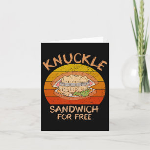 Carte Knuckle Sandwich Boxe - Mange Mon Poing