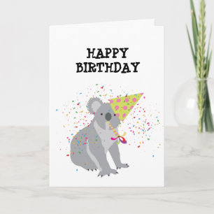 Carte Koala - Animaux ayant une fête
