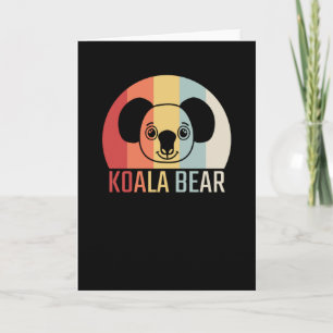 Carte Koala Bear Retro