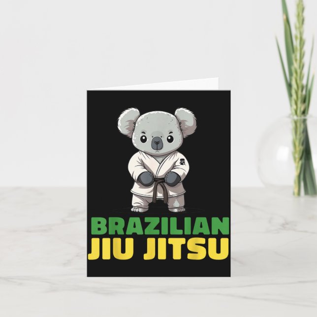 Carte Koala de Jiu-Jitsu brésilien de grappling (Devant)