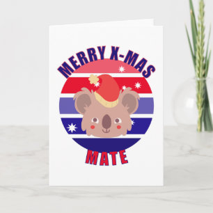Carte Koala de Noël australien