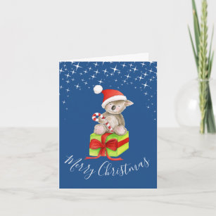 Carte koala de Noël et cadeau whimart bleu