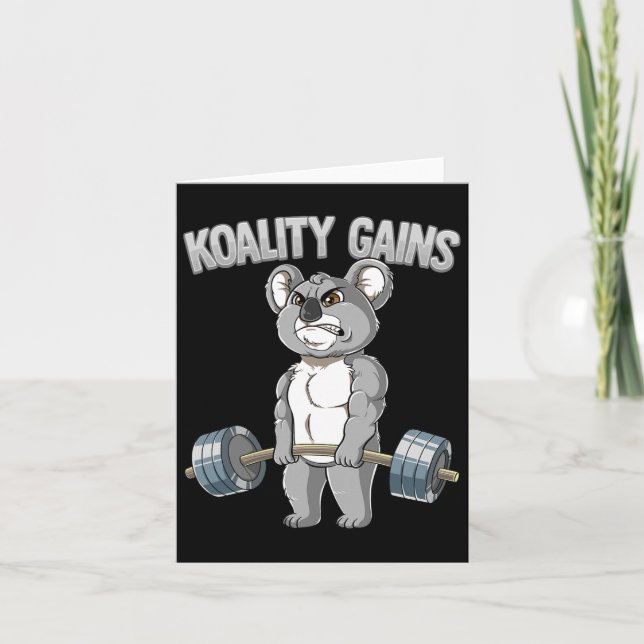 Carte Koality Gains Koala Gym Bodybuilding (Devant)