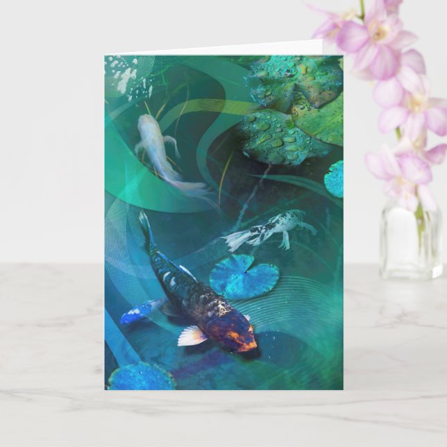 Carte Koi Fish JOY DE KOI (Orchidée)