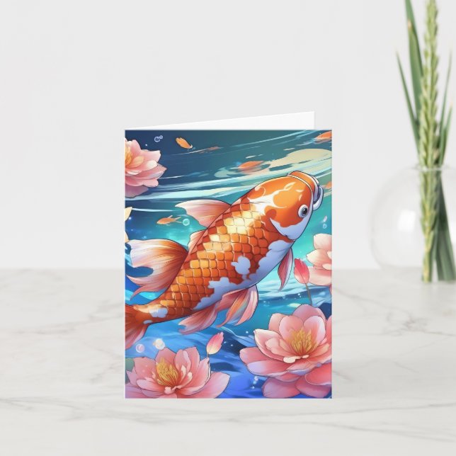 Carte Koi Fish Study P (Devant)