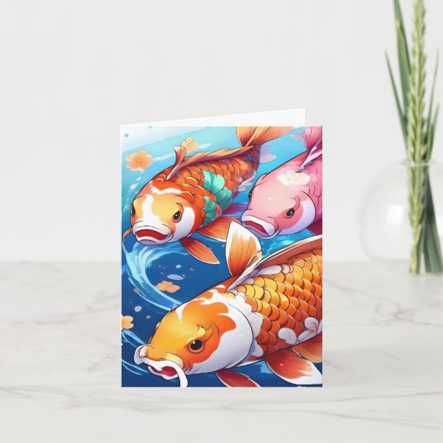 Carte Koi Fish Study R (Devant)