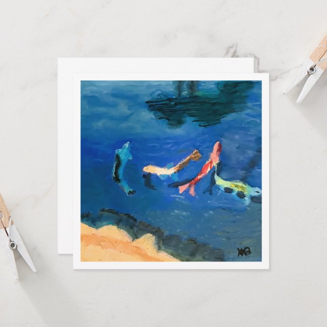 Carte Koi Pond (Devant/Arrière en situation)