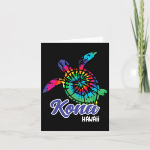Carte Kona Hawaii Tie Dye Save Sea Turtles Hawaiian Beac