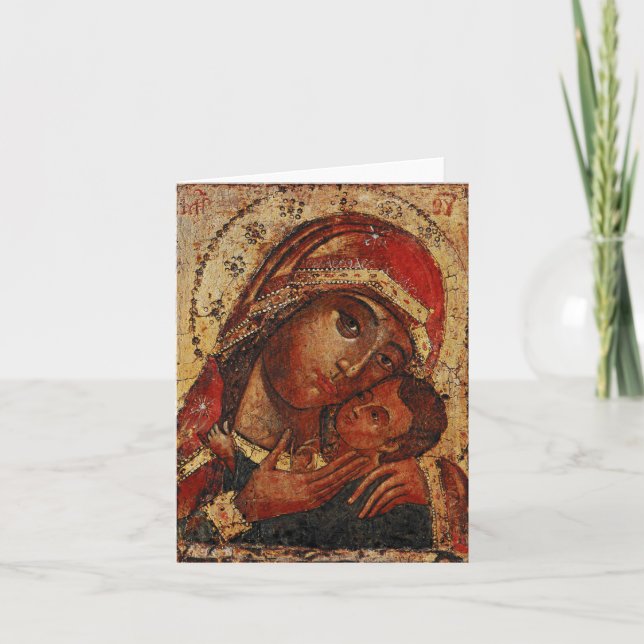 Carte Korsunskaïa : icon of the Mother of Dieu of Cherso (Devant)