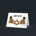 Carte Kosher Kats<br><div class="desc">PRLimages est une division de Peintures de Rachel Lowry.</div>