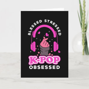Carte Kpop K-pop Fan Girl