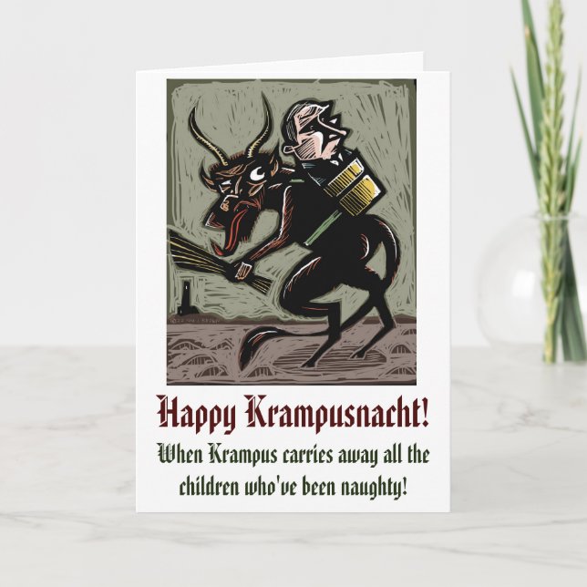 Carte Krampus - Édition Poutine (Devant)