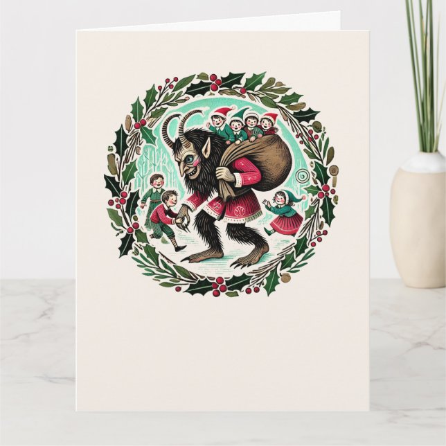Carte Krampus Noël (Devant)