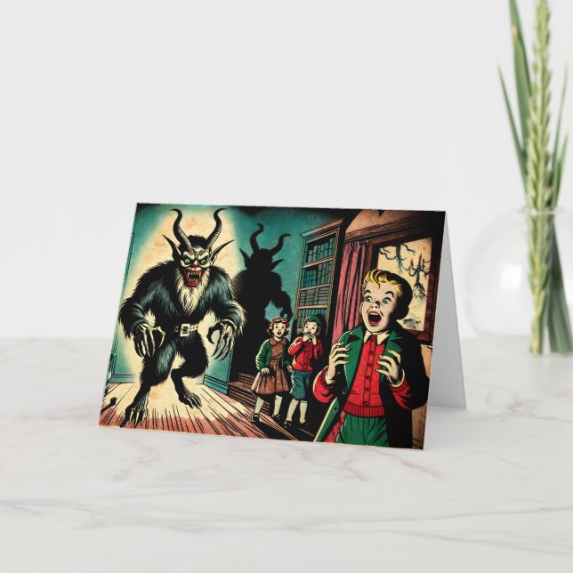 Carte Krampus rétro (Devant)