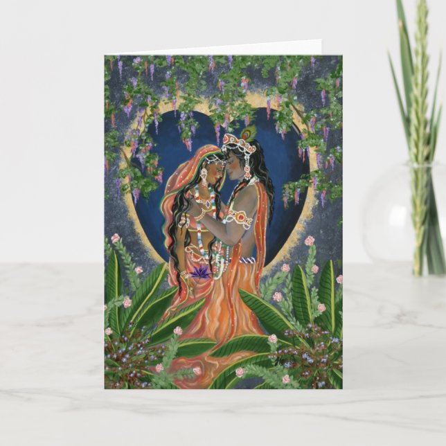 Carte Krishna et Radha (Devant)