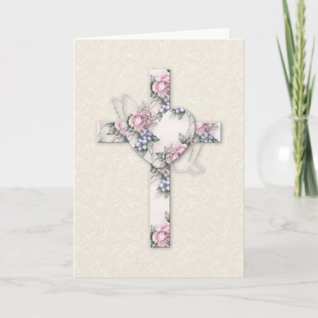 Carte KRW Floral Cross et Doses (Devant)