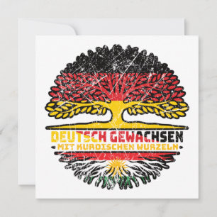 Carte Kurdistan Kurde Deutsch Deutschland Baum Racines