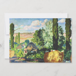 Carte Kustodiev - Paysage en Ukraine,