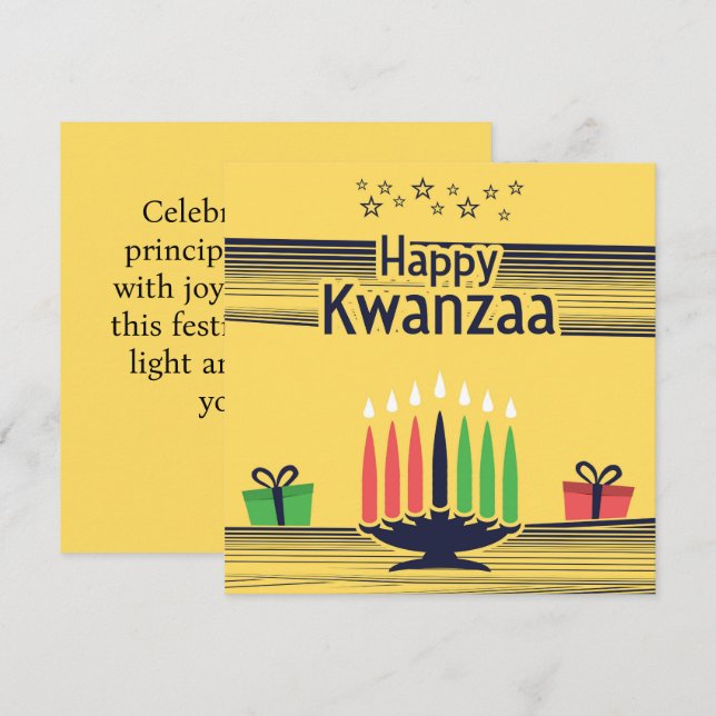 Carte Kwanzaa  (Devant / Derrière)