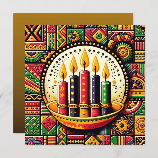 Carte Kwanzaa (Devant / Derrière)