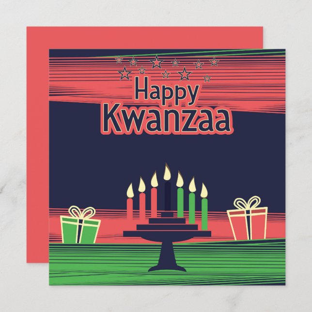 Carte Kwanzaa (Devant / Derrière)