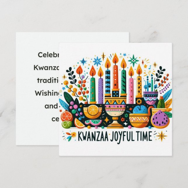 Carte Kwanzaa (Devant / Derrière)