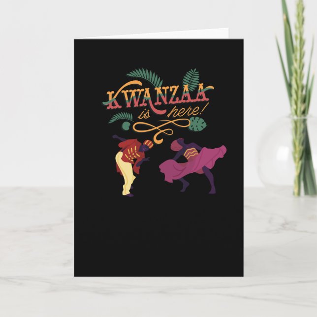 Carte Kwanzaa est ici (Devant)