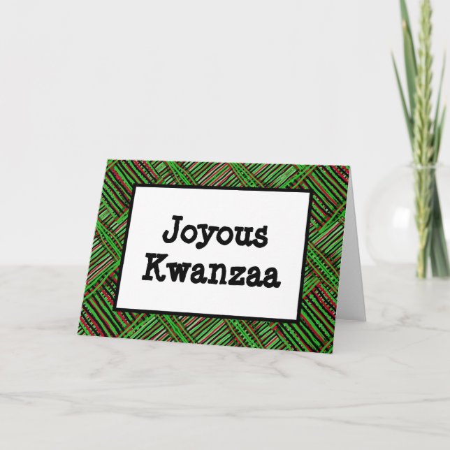 Carte Kwanzaa - Joyeuse #1 (Devant)