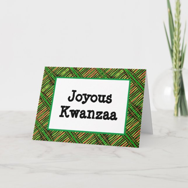 Carte Kwanzaa - Joyeuse #2 (Devant)