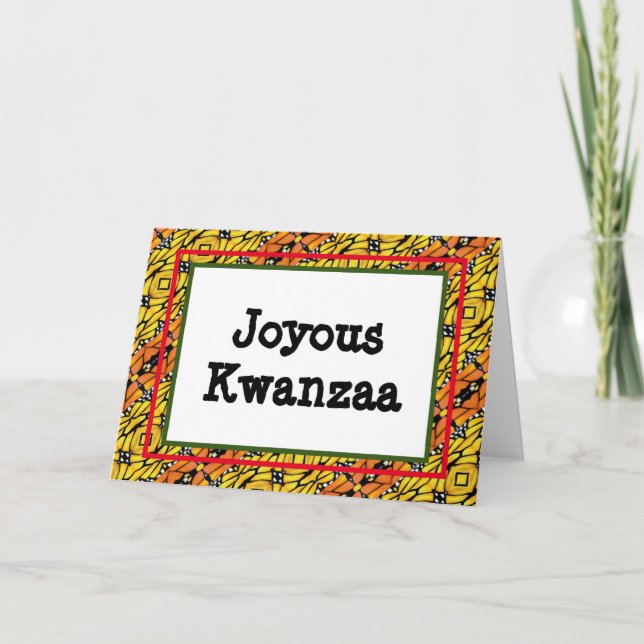 Carte Kwanzaa - Joyeuse #9 (Devant)