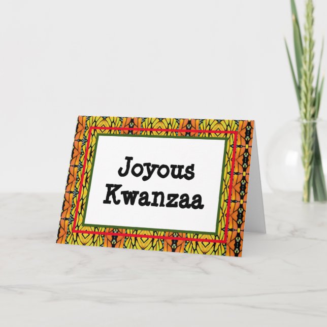 Carte Kwanzaa - Joyeux #10 (Devant)