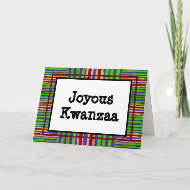 Carte Kwanzaa - Joyeux #14 (Devant)