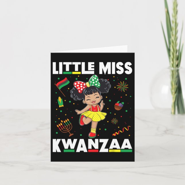 Carte Kwanzaa - Petite Miss Kwanzaa  (Devant)