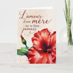 Carte L’amour d’une mère ne se fane jamais