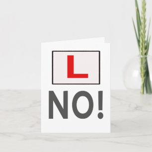 Carte L Non ! J'ai réussi l'examen de conduite