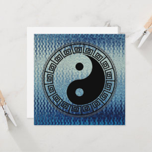 Carte La balance : Ba Gua, huit trigrammes yin yang TCM