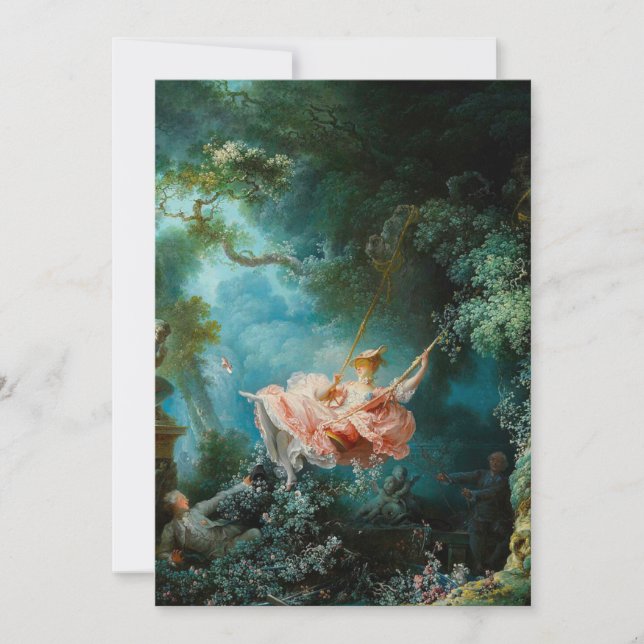 Carte La Balançoire Fragonard (Devant)